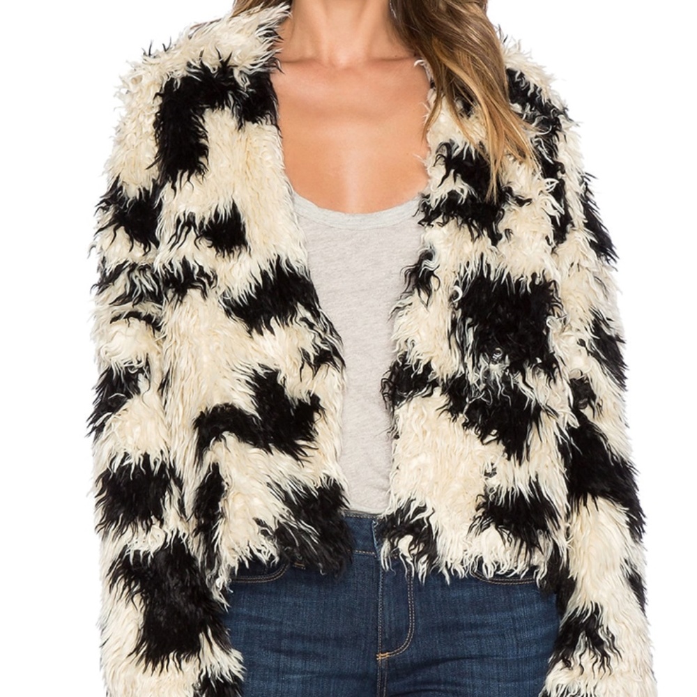 Tibi Suka Faux Fur Jacket